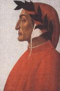 Portrait of Dante Alighieri (mk36) Botticelli